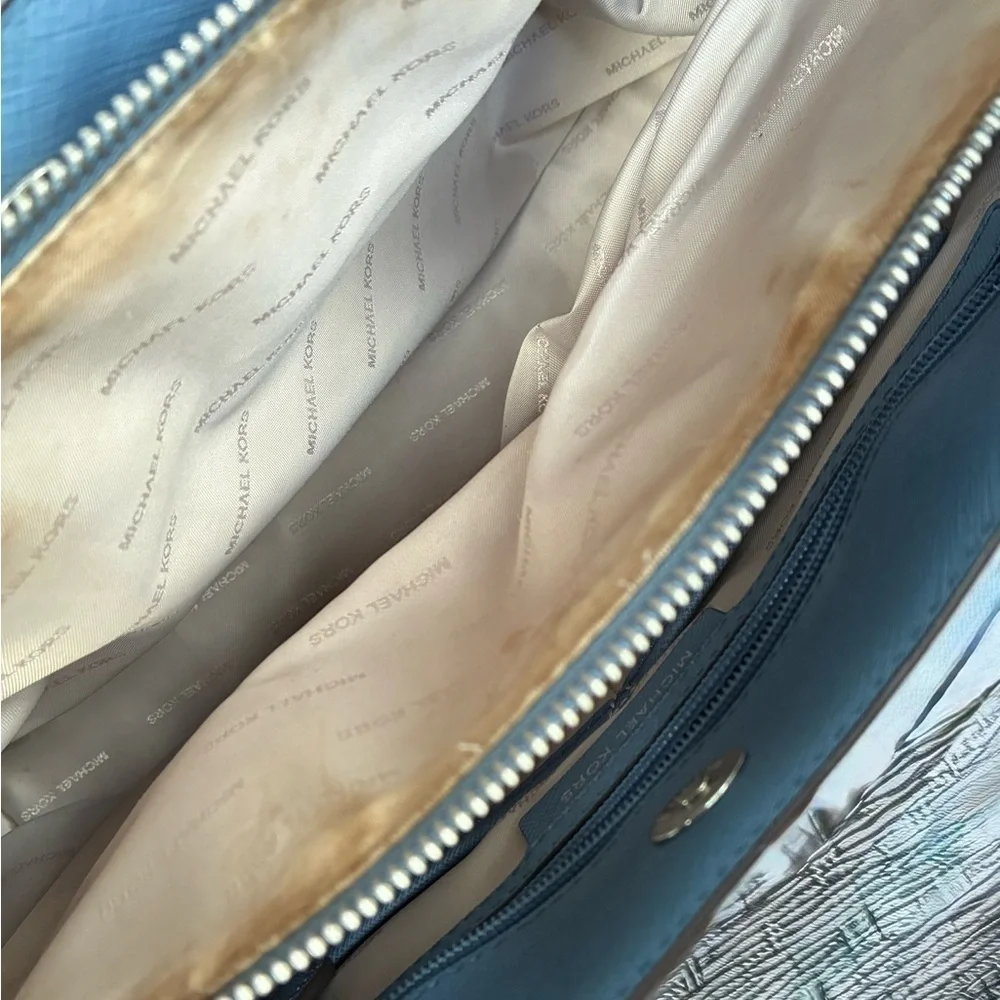 Michael Kors Bag,Michael Kors Sky Blue Satchel